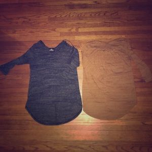 Two 3/4 length shirts